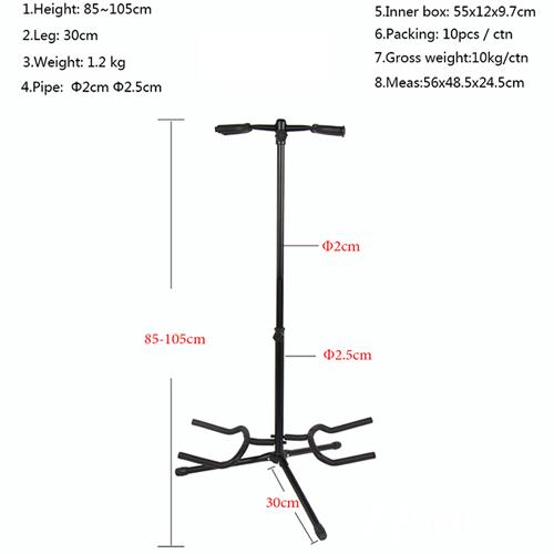 China Foldable Guitar Stand 2 Supplier Folding Guitar Stand Manufacturer acoustic Guitar Stand Factory