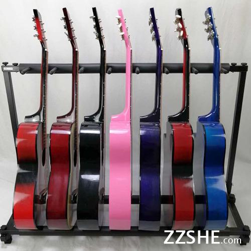 China Foldable Guitar Stand multiple 7 Supplier acoustic Guitar Stand Manufacturer Folding Guitar Stand Factory